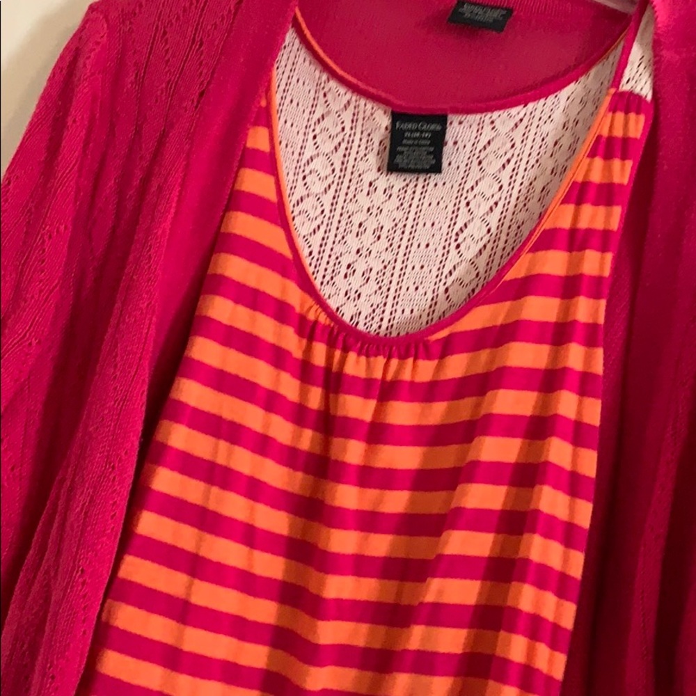 Tank top with matching sweater